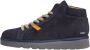 Panchic Blauwe Sneakers met Leren Details - Thumbnail 1