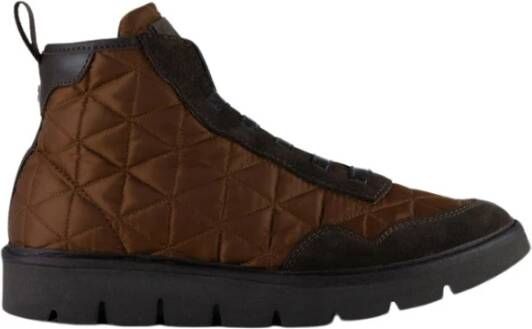 Panchic Bruine Nylon en Suède Hardloopschoenen Brown Dames