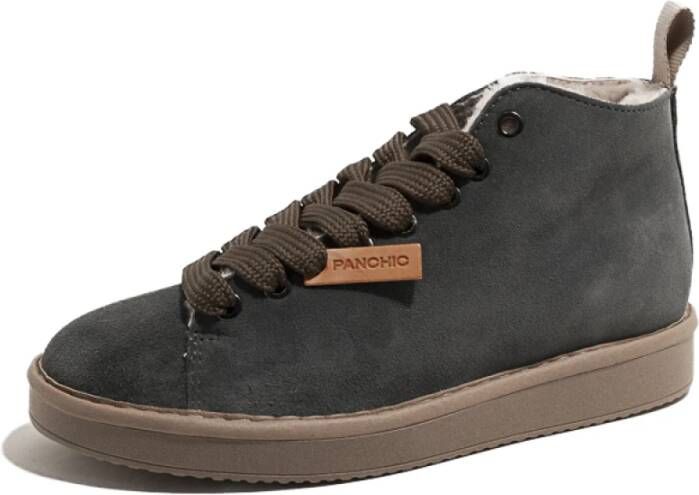 Panchic Dames Suede Militaire Enkellaars Aw23 Groen Dames