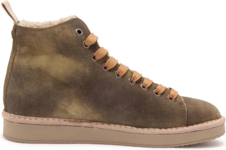 Panchic Eco-Fur Washed Suede Slip-On Schoenen