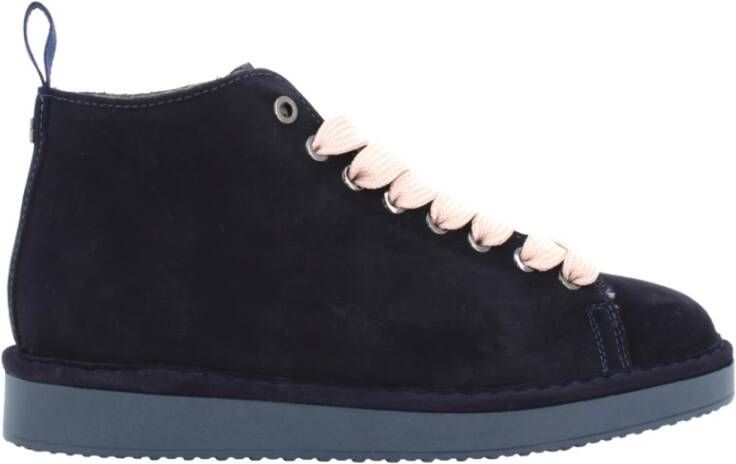 Panchic Blauwe Sneakers met Fuchsia Veters Blue Dames