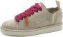 Panchic Veterschoenen in Mist Suede met Brede Fuchsia Veters Gray Dames - Thumbnail 12