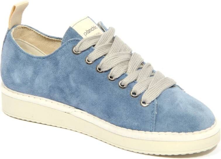 Panchic Lichtblauwe suède schoen