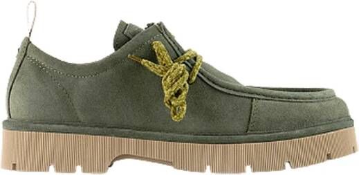 Panchic Militair Groene Suède Veterschoen Green Heren