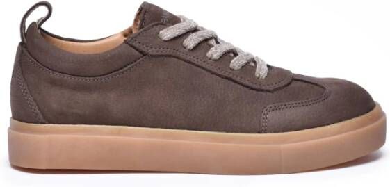 Panchic Nabuck Sneaker met Rubberen Zool