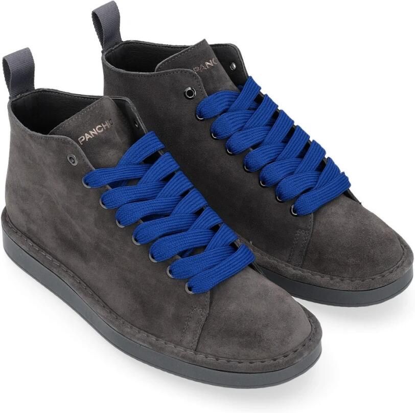 Panchic Grijze suède enkellaarsjes