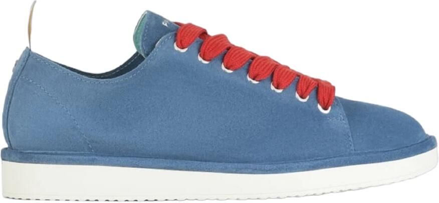 Panchic Blauwe Suède Veterschoenen Blue Heren