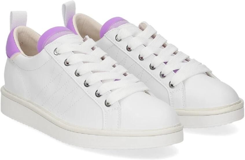 Panchic Paarse Leren Vetersneakers White Dames - Foto 2