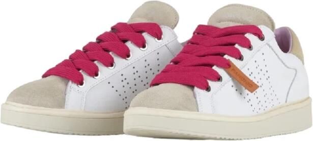 Panchic Witte Vetersneakers met Fuchsia Veters White Dames - Foto 2