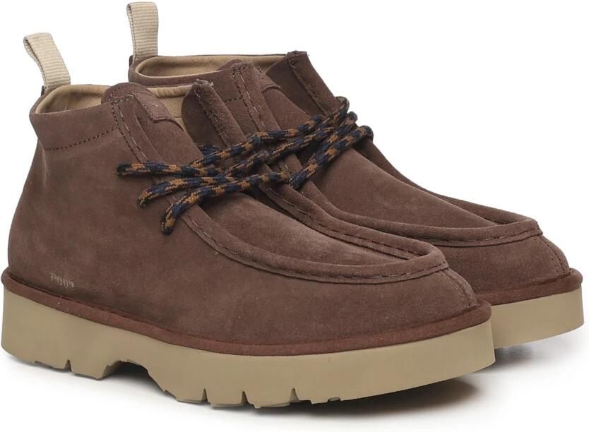 Panchic Suède Veterschoenen Bruin