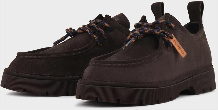 Panchic Heren Lace Up Mocassin Schoen Black Heren - Foto 4