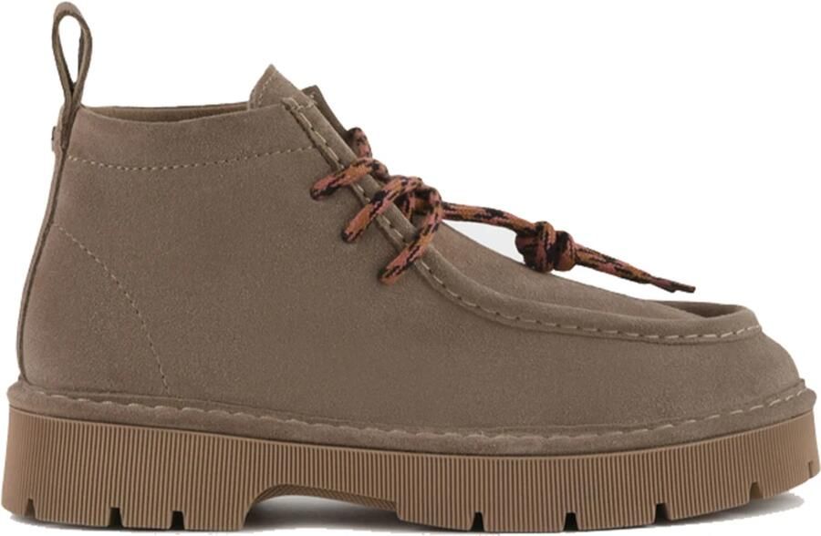 Panchic Walnut Suede Enkellaars