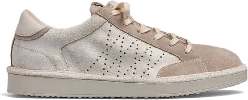 Panchic Schoenen met veters en ivoorkleurig bovenwerk