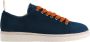 Panchic Blauwe Suède Sneakers met Oranje Veters Blue Heren - Thumbnail 1