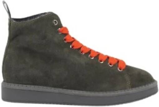Panchic Khaki Groene Enkellaars Suède