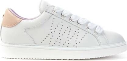 Panchic Wit-roze leren sneakers