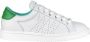 Panchic Witte leren sneakers met veters - Thumbnail 1