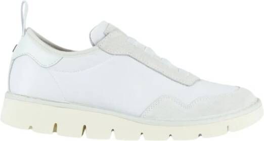 Panchic Witte Nylon Suède Instappers White Dames