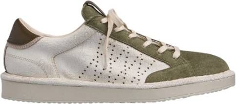 Panchic Witte Sneakers met Groene Neus