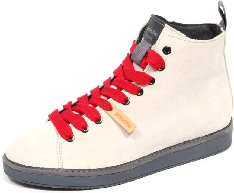 Panchic Witte Suède Mid Cut Schoenen