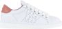 Panchic Witte Veterschoenen met Koraalkleurige Achterspoiler White Dames - Thumbnail 1