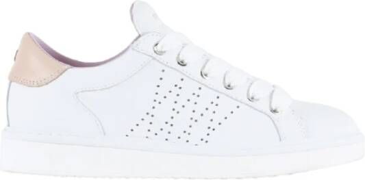 Panchic Witte Veterschoenen met Roze Achterspoiler White Dames