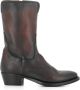 Pantanetti Bruine leren enkellaarzen met rits Brown Dames - Thumbnail 1