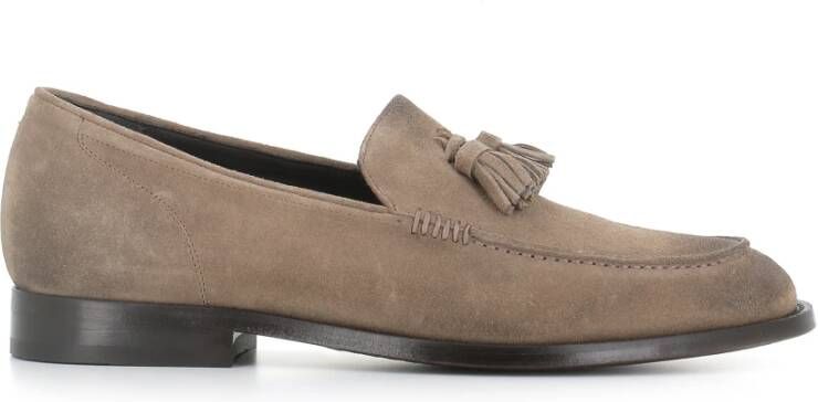 Pantanetti Grijze Suède Loafer met Kwastjes