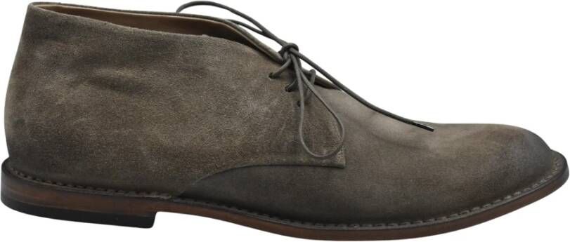 Pantanetti Suède lage schoenen met rubberen zool
