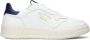 Pantofola D'Oro Lage Leren Sneakers met Blauwe Accenten White Heren - Thumbnail 2