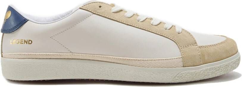 Pantofola d'Oro Lage Suola Legende Sneakers Wit Blauw