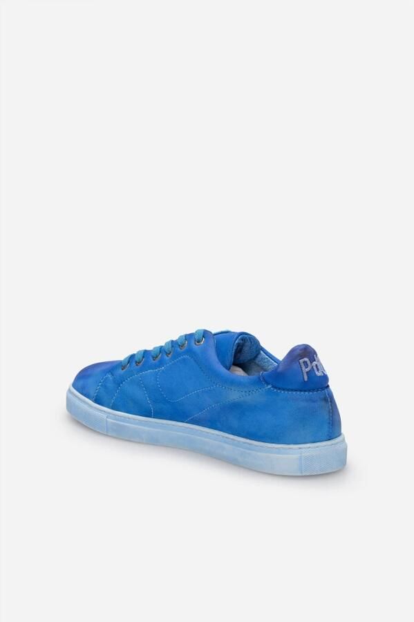 Pantofola d'Oro Blauwe leren sneakers Unieke stijl