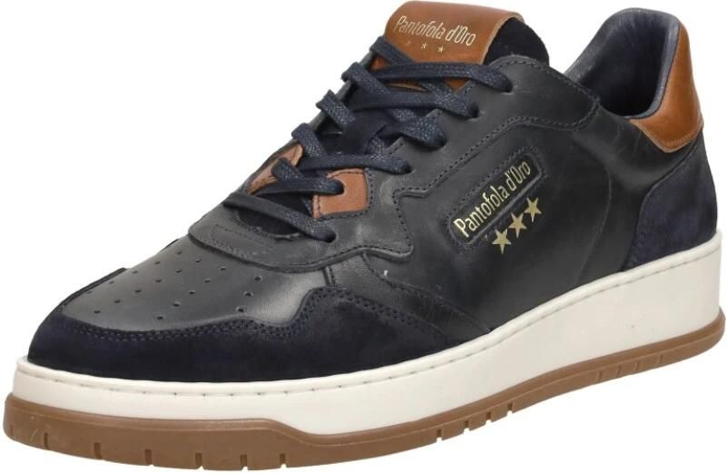 Pantofola d'Oro Sirmione Low Sneakers Leren Sneaker Heren Blauw - Foto 4