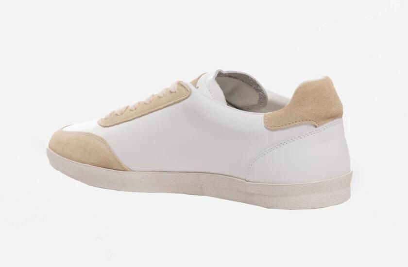 Pantofola d'Oro Witte Leren Terras Sneakers