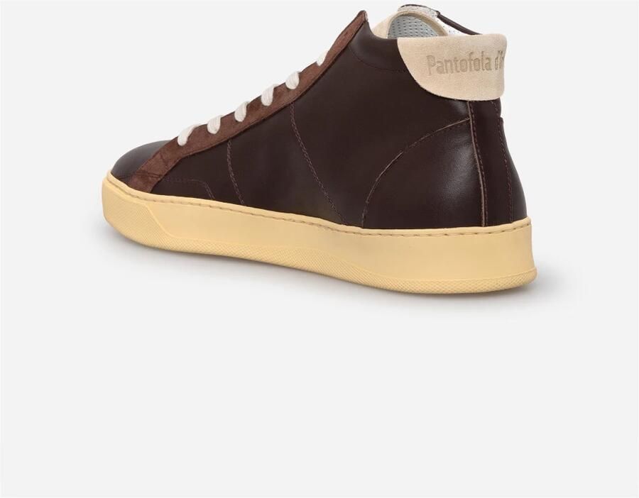 Pantofola d'Oro Witte Sneakers Del Bello Mid Stijl