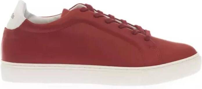Pantofola D'Oro Rode Bovenkant Monokleur Sneaker met Veters Red Heren