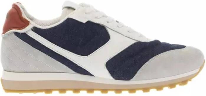 Pantofola D'Oro Blauwe Multicolor Sneaker met Veters Blue Heren