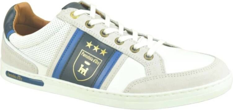 Pantofola D'Oro Wit + Embleem Sneaker N. White Heren