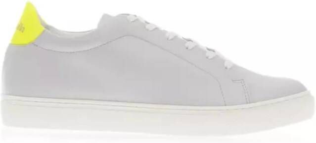 Pantofola D'Oro Monokleurige Sneaker met Contrasterend Logoprint White Heren