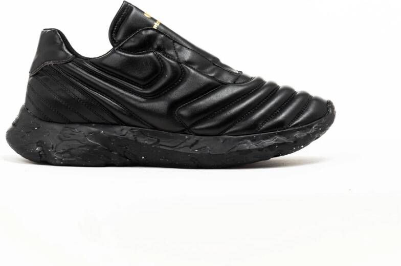 Pantofola D'Oro Zwarte Unisex Sneakers Eco Leer Stijl Black Heren