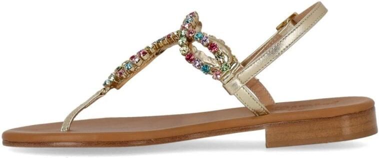 Paolo Ferrara Platin Thong Sandal