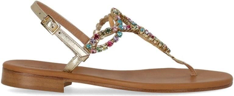 Paolo Ferrara Platin Thong Sandal - Foto 5