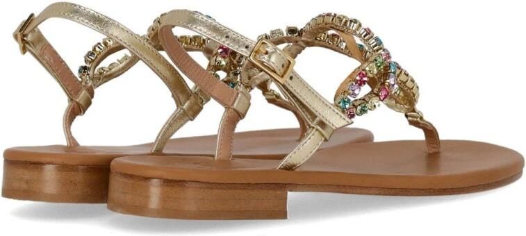 Paolo Ferrara Platin Thong Sandal - Foto 4