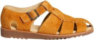 Paraboot Luxe Velvet Leren Sandalen Bruin Heren