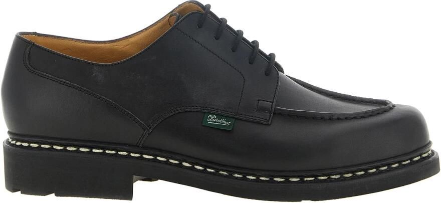 Paraboot Zwarte leren veterschoenen Black Heren