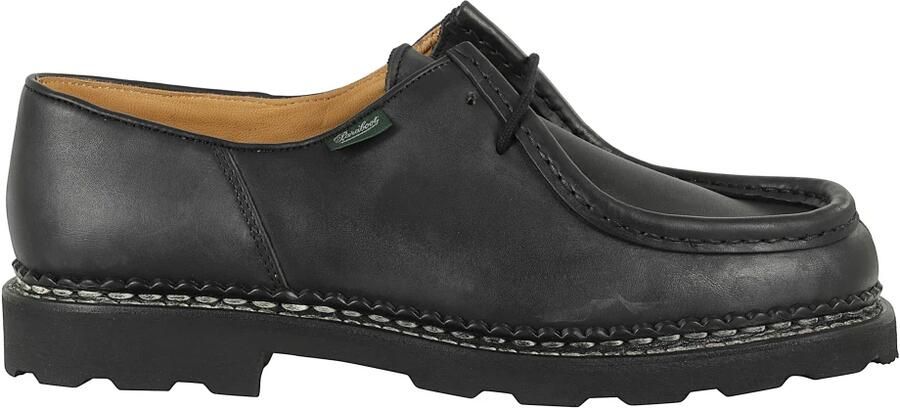 Paraboot Koffie Leren Derbies met Noorse Stiksels