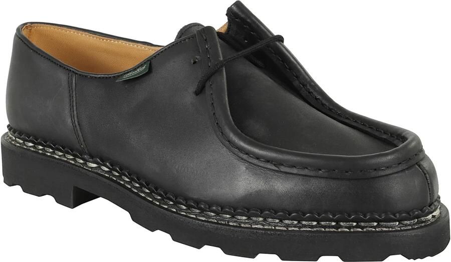 Paraboot Koffie Leren Derbies met Noorse Stiksels - Foto 2