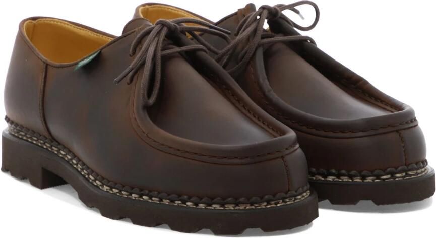 Paraboot Michael Leren Veterschoenen Brown Heren