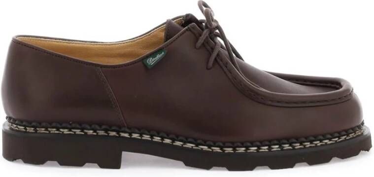 Paraboot Michael Koffiekleurig Leren Derby Brown Heren