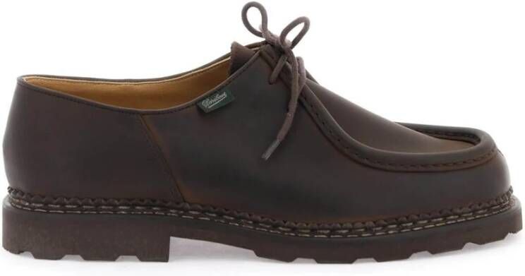 Paraboot Michael Leren Veterschoenen Brown Heren